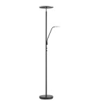 MDC Lampa podłogowa VEGA czarny 40W+5W 3000K ściemniacz z włącznikiem 580879102