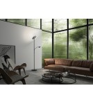 MDC Lampa podłogowa VEGA czarny 40W+5W 3000K ściemniacz z włącznikiem 580879102