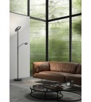 MDC Lampa podłogowa VEGA czarny 40W+5W 3000K ściemniacz z włącznikiem 580879102