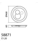 MDC Lampa sufitowa NITRI biały 45W Ø468mm CCT 3000-4000-5500K pilot, ściemnianie, zmiana barwy 588718102