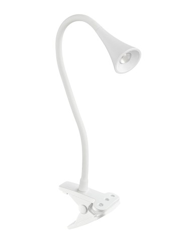 MDC Lampa stołowa CALA CLIP biały LED 3.5W 4000K ruchoma z uchwytem do blatu 575148001
