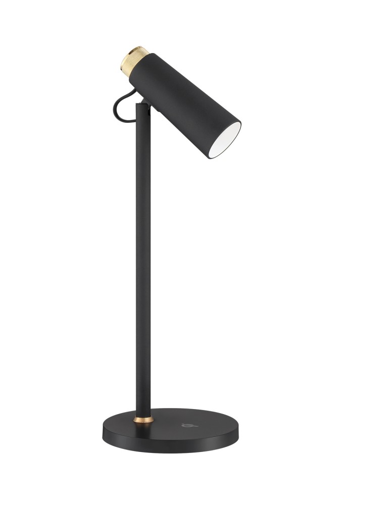 MDC Lampa stołowa MICRO 5W czarny, zmienna barwa 3000K-5500K, ładowarka indukcyjna, ściemnianie 3 stopniowe 578619102