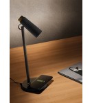 MDC Lampa stołowa MICRO 5W czarny, zmienna barwa 3000K-5500K, ładowarka indukcyjna, ściemnianie 3 stopniowe 578619102