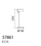 MDC Lampa stołowa MICRO 5W czarny, zmienna barwa 3000K-5500K, ładowarka indukcyjna, ściemnianie 3 stopniowe 578619102