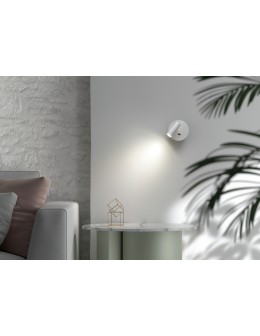 MDC Lampa ścienna FOCUS biały 3W 3000K akumulatorowa, ładowana USB C, mocowanie magnetyczne 588778102 - product 2