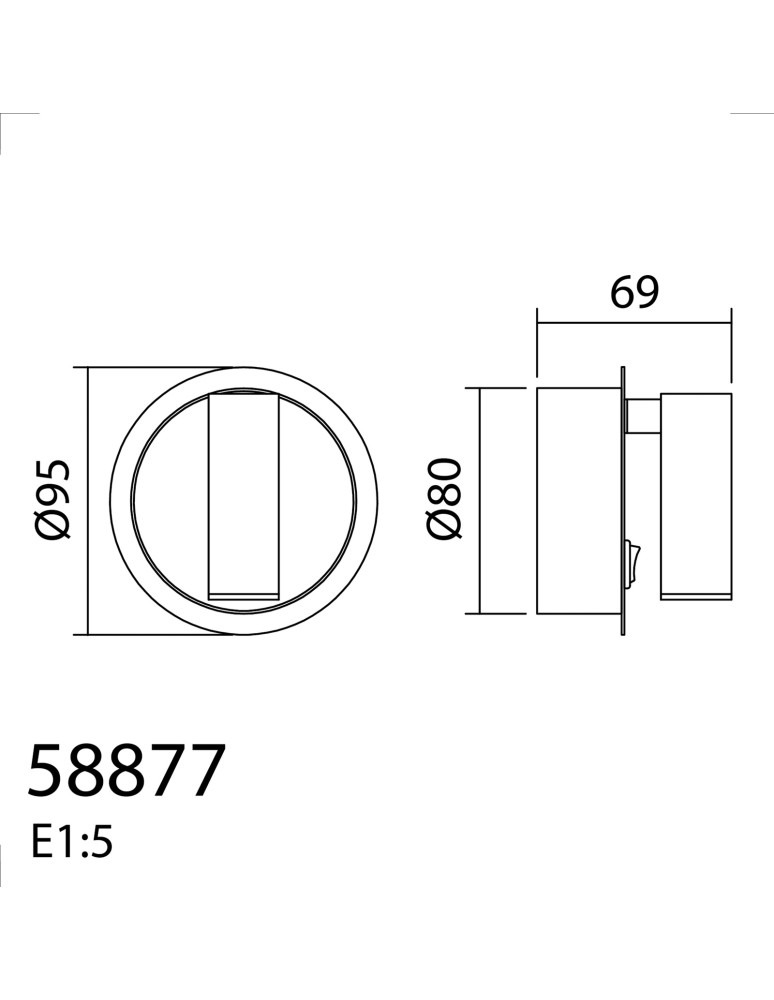 MDC Lampa ścienna FOCUS biały 3W 3000K akumulatorowa, ładowana USB C, mocowanie magnetyczne 588778102