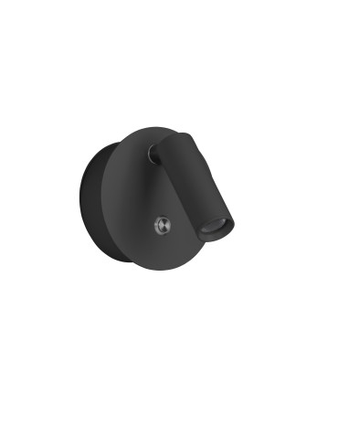 MDC Lampa ścienna FOCUS czarny 3W 3000K akumulatorowa, ładowana USB C, mocowanie magnetyczne 588779102