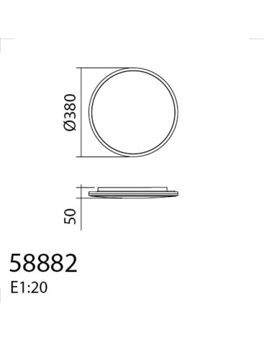 MDC Lampa sufitowa CORI biały 36W Ø38cm 4000K 3300lm 588828102 - product 2