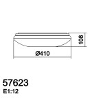 MDC Lampa sufitowa BLINK transparentny LED 36W Ø410 4000K 2450lm 576236802