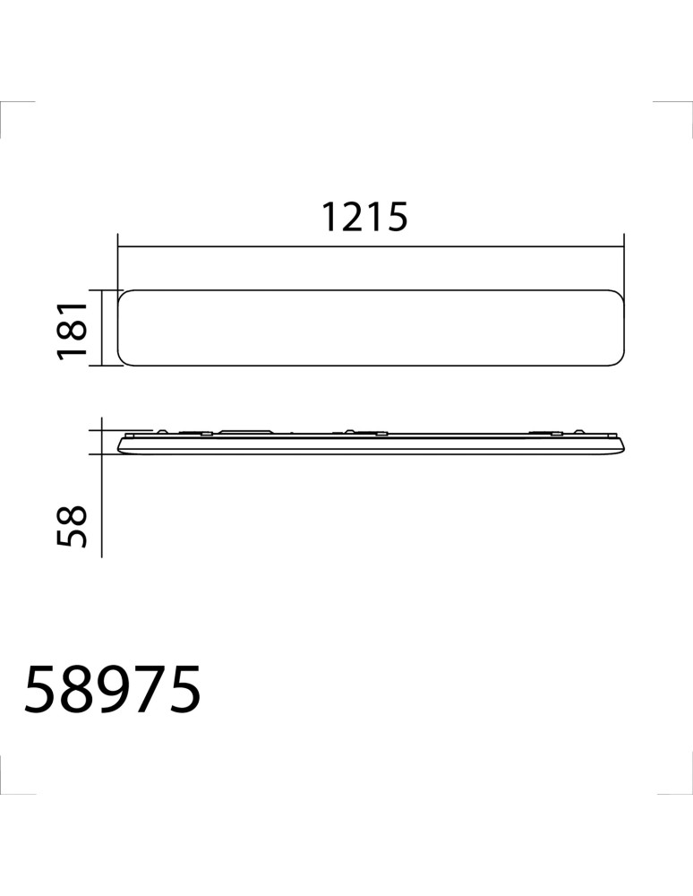 MDC Lampa sufitowa ARIS II OPAL LED 50W 4000lm 116X19 CCT 3000K-4000K-5500K 589756802