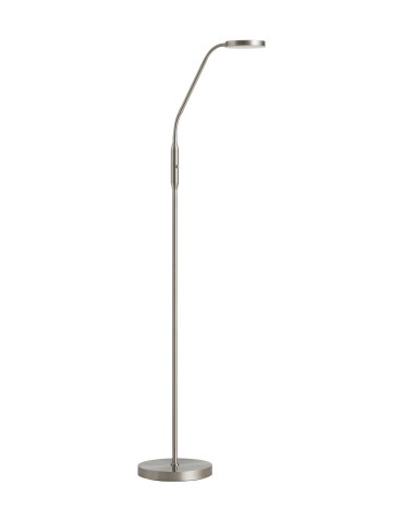MDC Lampa podłogowa ARO R chrom matowy LED 7W CCT 2700K-3500K-4000K, ściemnianie 589783502