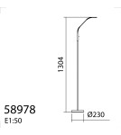 MDC Lampa podłogowa ARO R mosiądz antyczny LED 7W CCT 2700K-3500K-4000K, ściemnianie 589784302