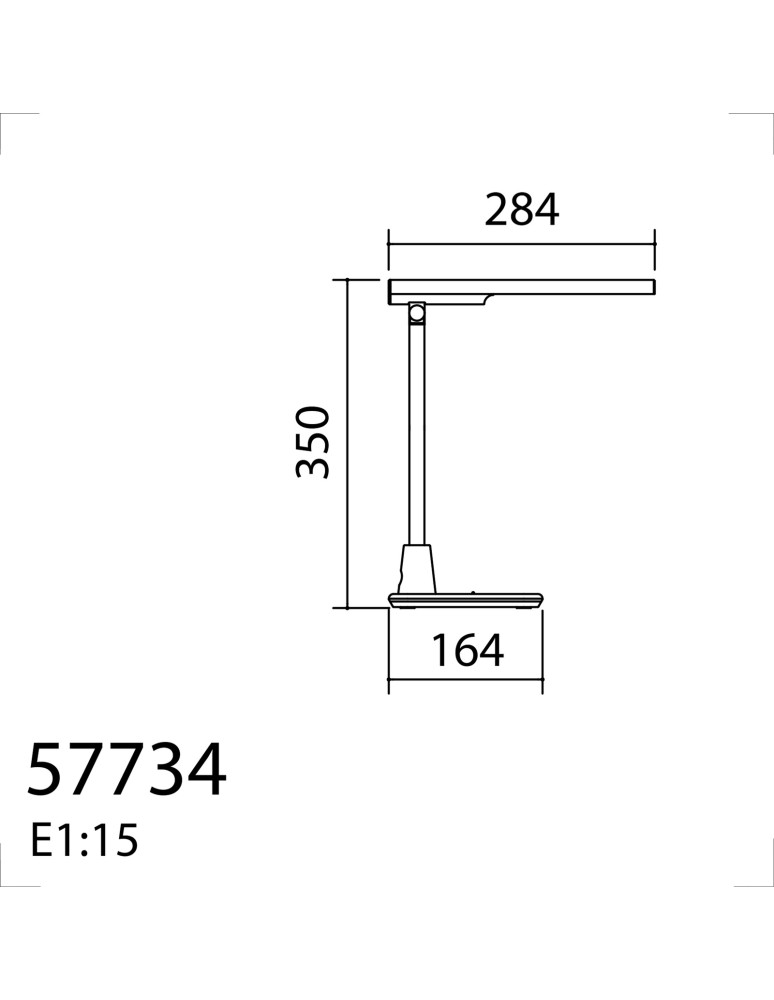 MDC Lampa stołowa ARAN czarny LED 6W 530lm 4000K ściemnianie 3 stopniowe 577349102