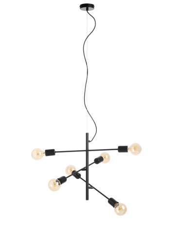 MDC Lampa wisząca ATENEA czarny 6xE27 576599121