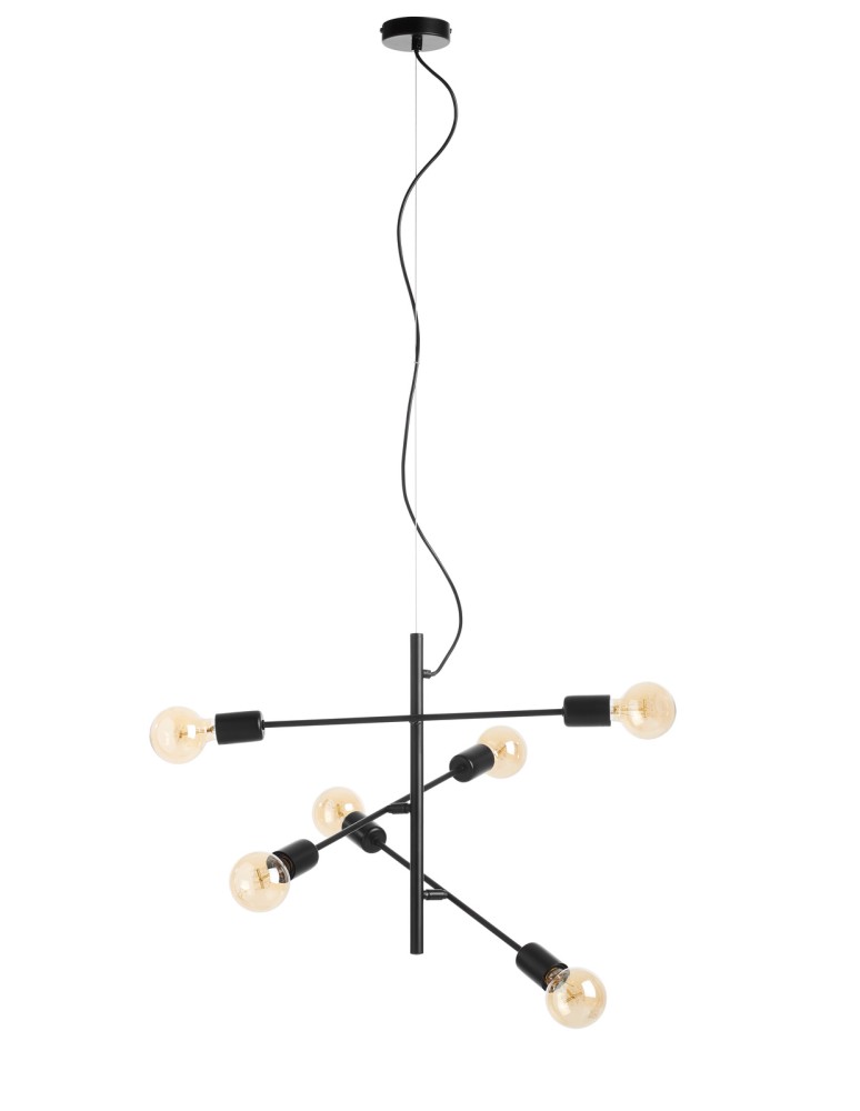 MDC Lampa wisząca ATENEA czarny 6xE27 576599121