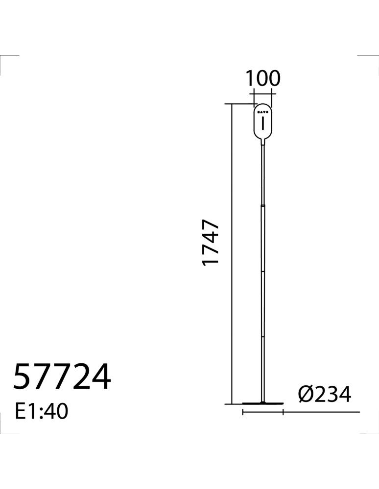 MDC Lampa podłogowa ROBIN czarny 10W 620lm CCT zmienna barwa, ściemniacz 577249102
