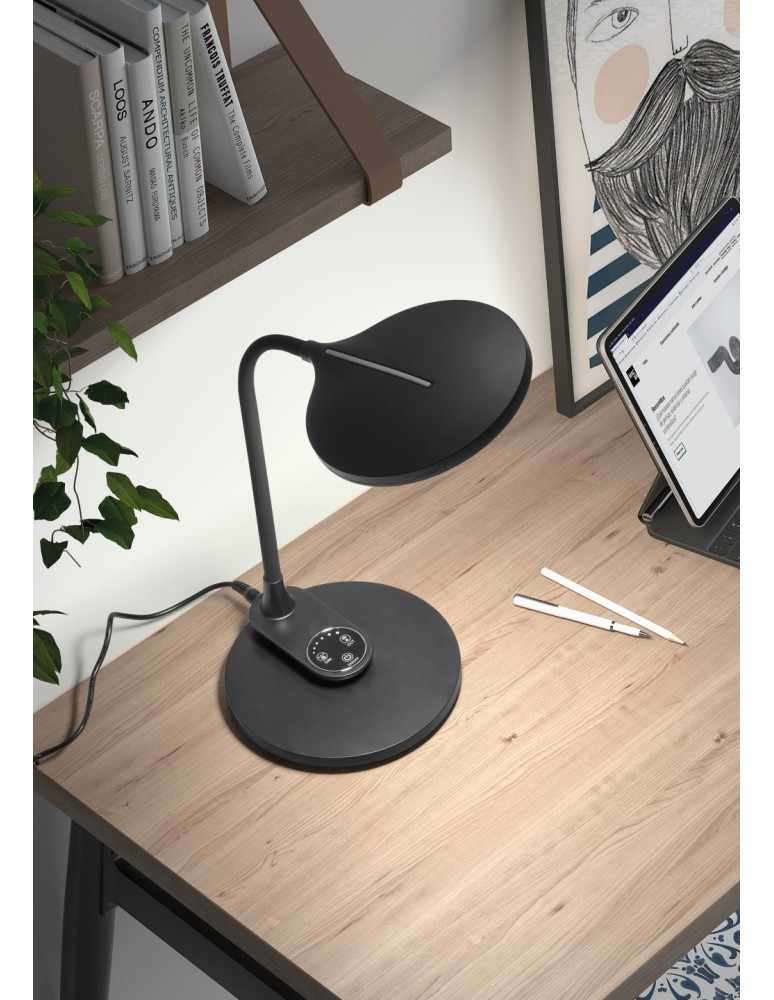 MDC Lampa stołowa ANNA czarny 10W CCT 2700-6000K ściemnianie 577279102