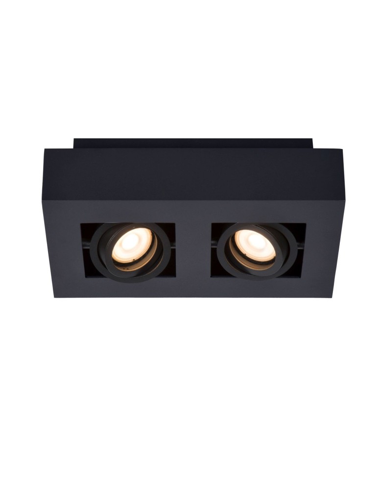 Ceiling luminaires for replaceable light source - Lucide XIRAX Ceiling 2xGU10 black 09119/11/30 - product kolory-swiatla.pl 9