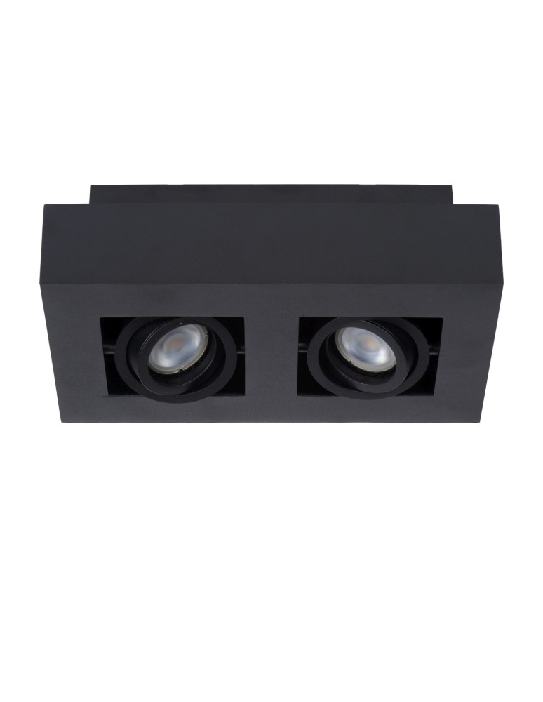 Ceiling luminaires for replaceable light source - Lucide XIRAX Ceiling 2xGU10 black 09119/11/30 - product kolory-swiatla.pl 10