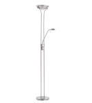 MDC Lampa podłogowa DINA chrom matowy LED 3000K 18W+5W ściemniana 575243520