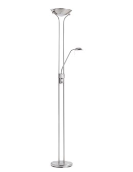 MDC Lampa podłogowa DINA chrom matowy LED 3000K 18W+5W ściemniana 575243520