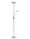 MDC Lampa podłogowa DINA chrom matowy LED 3000K 18W+5W ściemniana 575243520