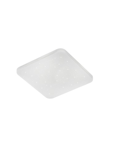 MDC Plafon LIPSA, LED 24W 4000K 33x33cm biały z gwiazdami 575437072