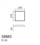 MDC Lampa sufitowa CORA biały 24W 27x27 3000K 2500lm 588858109