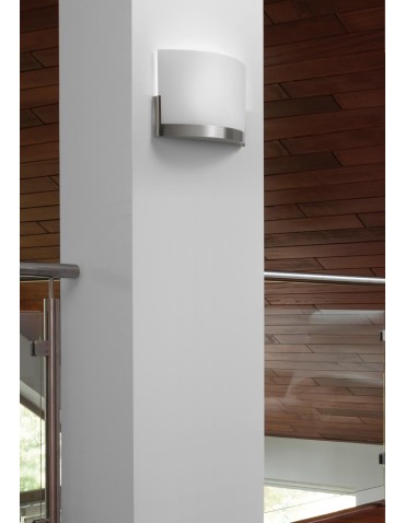 MDC Lampa ścienna WELDY chrom szczotkowany 2xE27 szkło piaskowane 569293501 - product 2