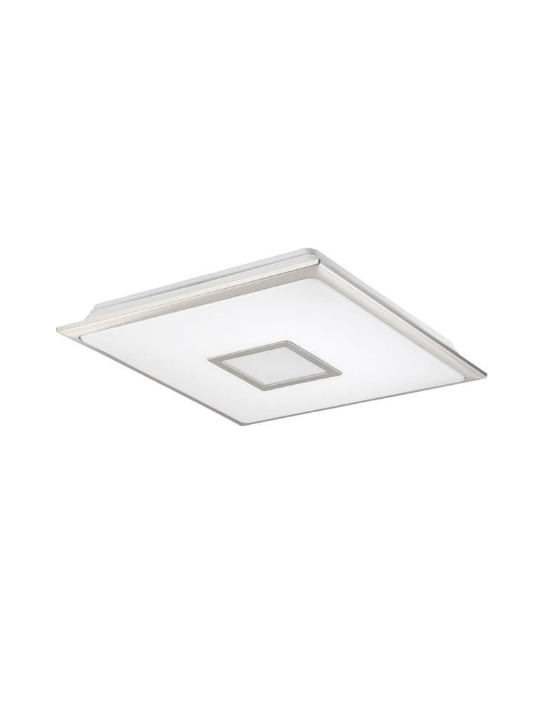 MDC Lampa sufitowa NILA 47x47cm LED 40W 3000-6000K z pilotem (biały z gwiazdami, chrom matowy) 573693503
