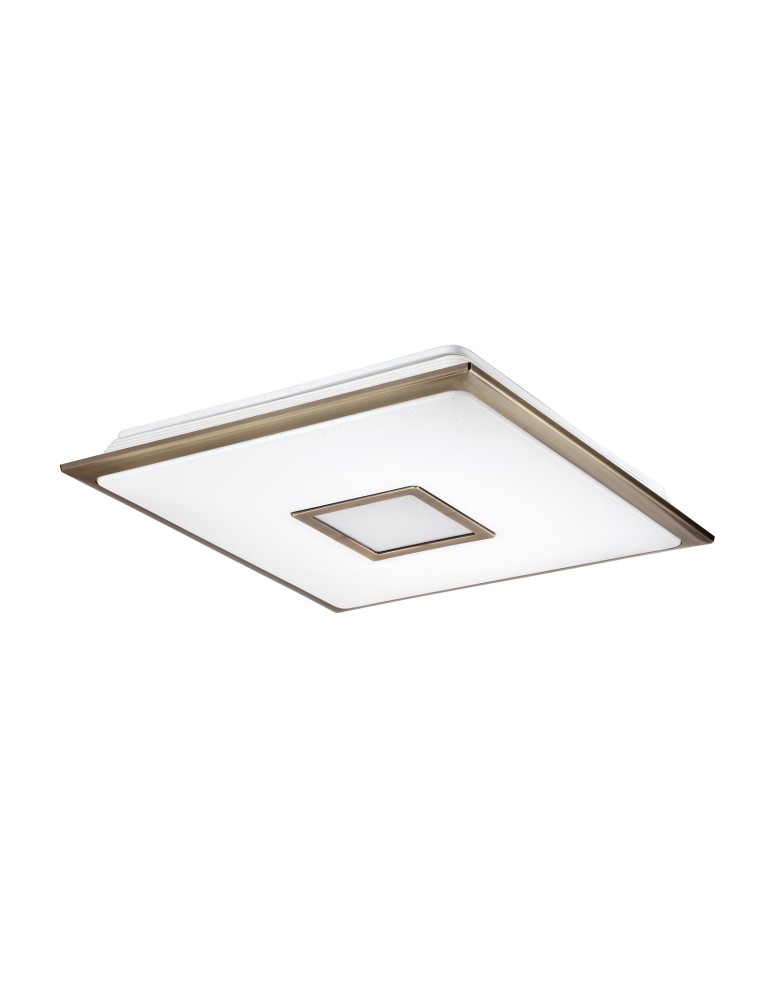 MDC Lampa sufitowa NILA 47x47cm LED 40W 3000-6000K z pilotem (biały z gwiazdami, brązowy) 573694303
