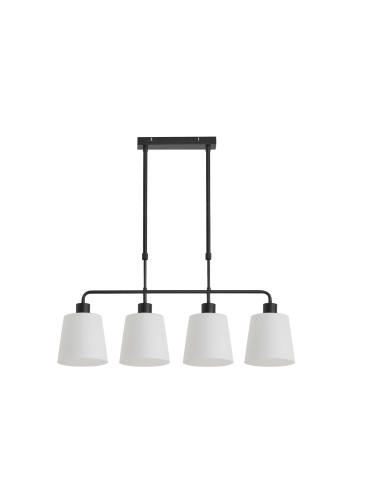 MDC Lampa wisząca DEKO czarny 4xE27 szklany klosz 589929101