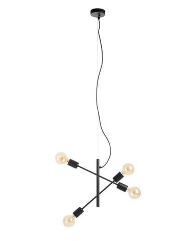 MDC Lampa wisząca ATENEA czarny 4xE27 576589121