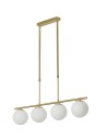 View MDC Lampa wisząca RONDA mosiądz mat 4xE27 śr. klosza 15cm 577746101