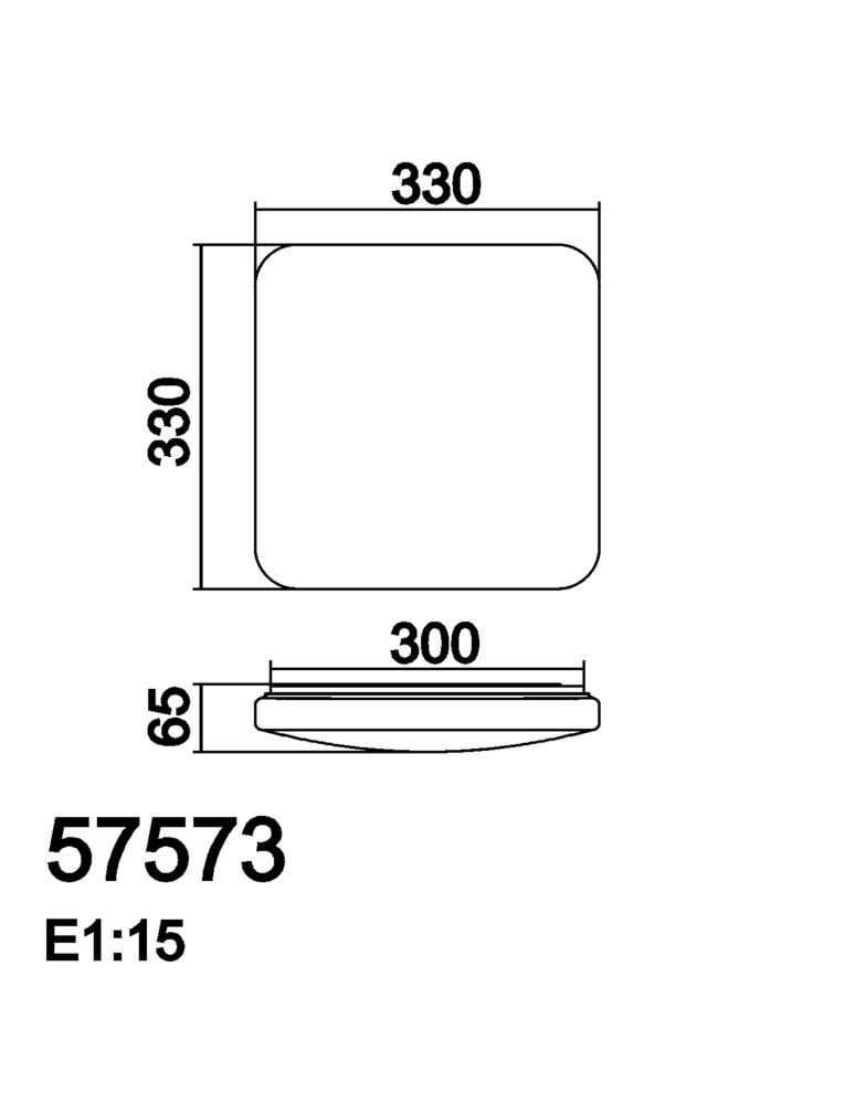 MDC Plafon ERAS LED 28W 4000K 33x33cm biały z gwiazdami 575737072