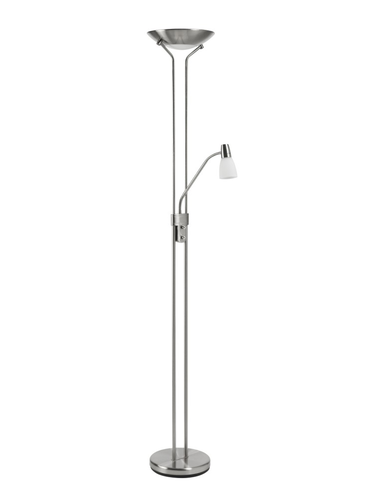 MDC Lampa podłogowa DORÍS 2xE27+1xE14 chrom matowy 567723526