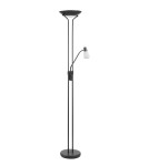 MDC Lampa podłogowa DORÍS 2xE27+1xE14 czarny 567729126