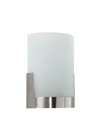 MDC Lampa ścienna WELDY wysoka chrom szczotkowany 1xE27 szkło piaskowane 569283501