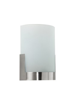 MDC Lampa ścienna WELDY wysoka chrom szczotkowany 1xE27 szkło piaskowane 569283501