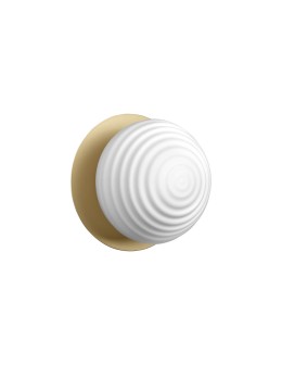 MDC Lampa ścienna CIAO mosiądz mat 1XE27 Ø18 588926101