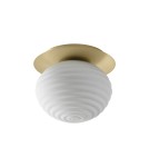 MDC Lampa sufitowa CIAO mosiądz mat 1XE27 Ø24 588936101