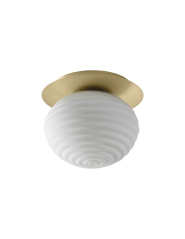 MDC Lampa sufitowa CIAO mosiądz mat 1XE27 Ø24 588936101