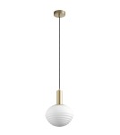 MDC Lampa wisząca CIAO mosiądz mat 1XE27 Ø18 588956101