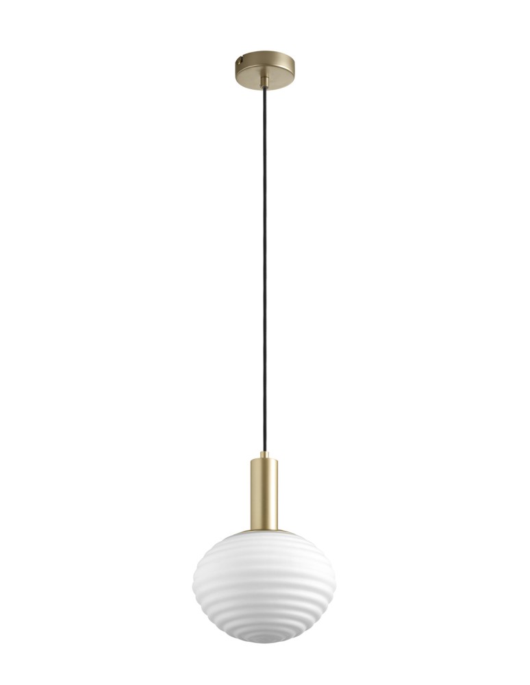 MDC Lampa wisząca CIAO mosiądz mat 1XE27 Ø18 588956101