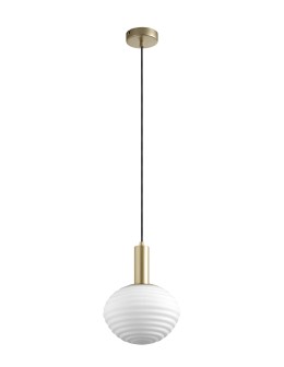 MDC Lampa wisząca CIAO mosiądz mat 1XE27 Ø18 588956101