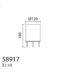 MDC Lampa stołowa ATILA XS naturalny Ø12 1xE27 589175501