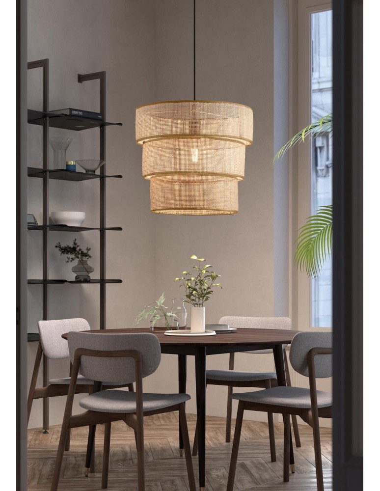 MDC Lampa wisząca ATILA naturalny Ø35 1xE27 589195501