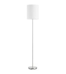 MDC Lampa podłogowa SET chrom matowy 1xE27 abażur biały 589203504