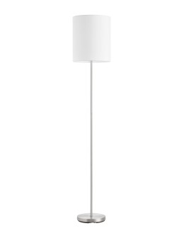 MDC Lampa podłogowa SET chrom matowy 1xE27 abażur biały 589203504