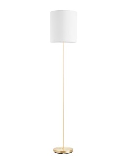 MDC Lampa podłogowa SET mosiądz mat  1xE27 abażur biały 589206104